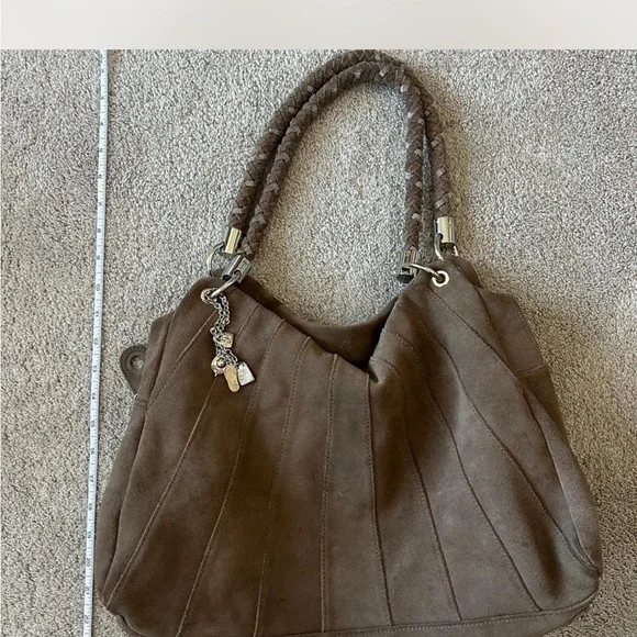 Vintage real suede with yellow interior. - Picture 3 of 3